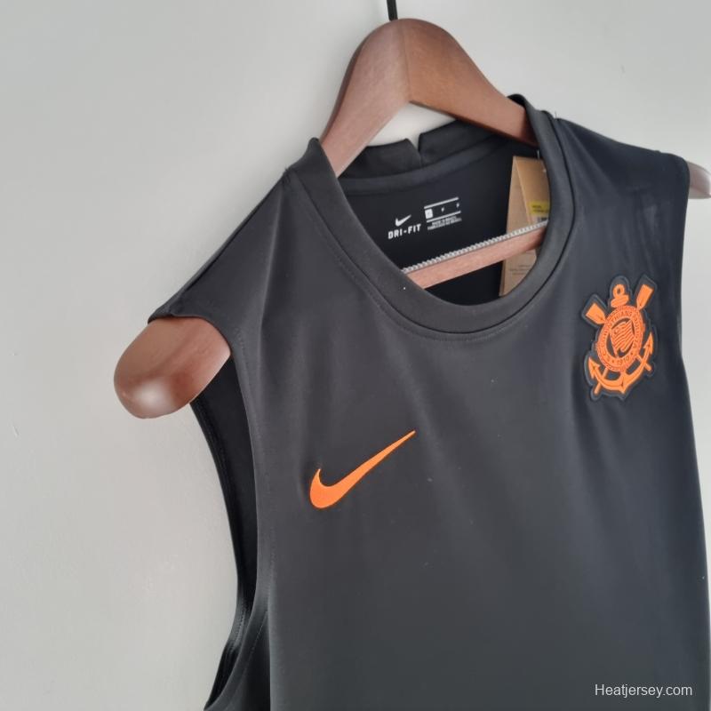 22/23 Corinthians Vest Pre-match Training Black