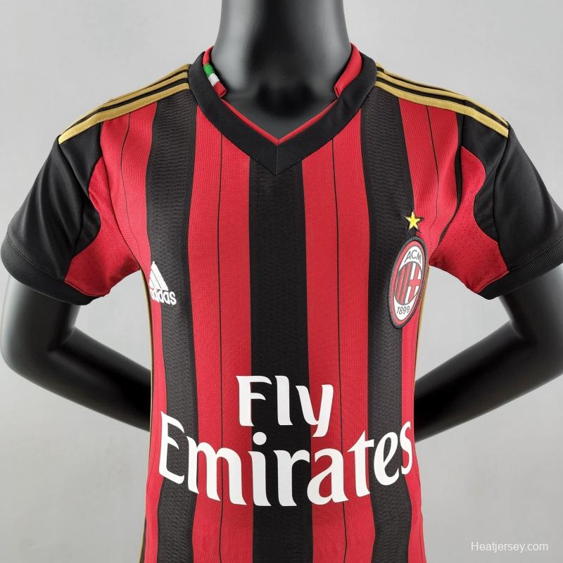 Retro AC Milan 13/14 Kids Home Soccer Jersey