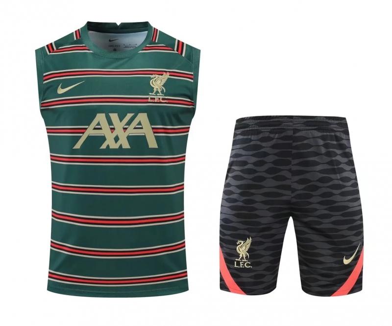 22/23 Liverpool Pre-match Training Jersey Green Vest