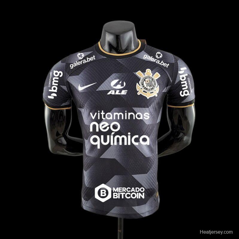 Player Version 2022 All Sponsors Corinthians Away Soccer Jersey