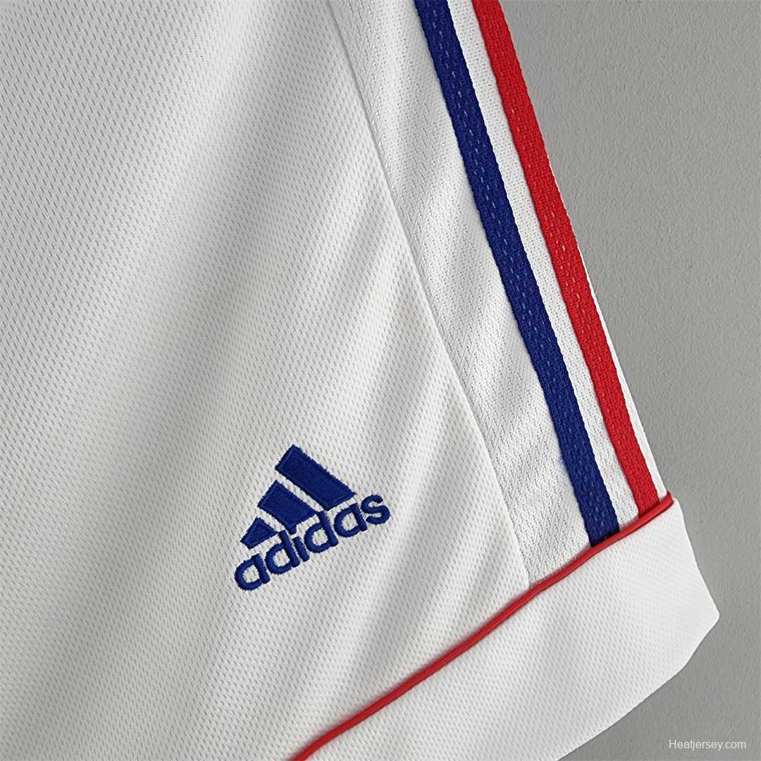 Retro 1998 France Home White Shorts