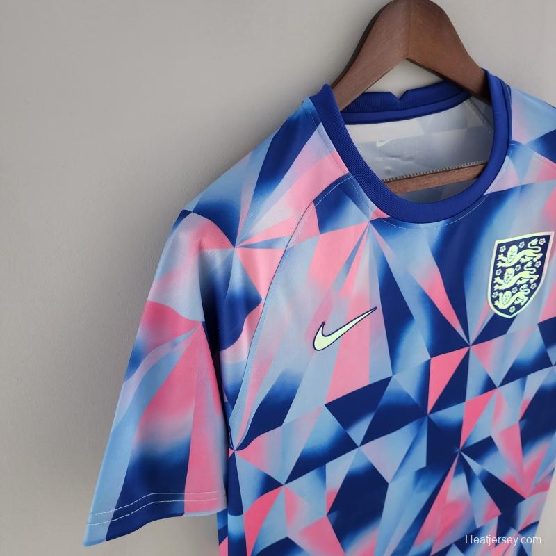 2022 England Training Jersey Wear Geometric Pattern