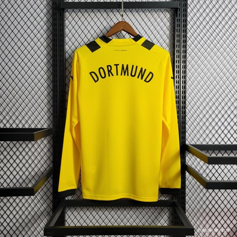 22/23 Long Sleeve Borussia Dortmund Home Soccer Jersey