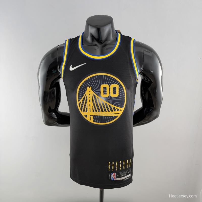 2022 75th Anniversary KUMINGA #00 Warriors City Edition Black NBA Jersey