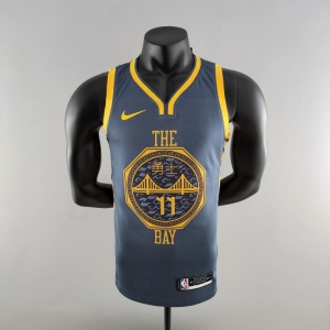 2018 HOMPSON #11 Golden State Warriors Grey NBA Jersey