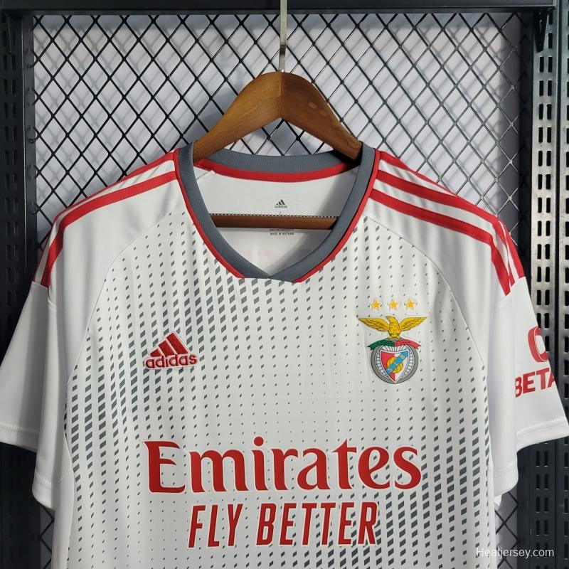 22/23 Benfica Third White Soccer Jersey