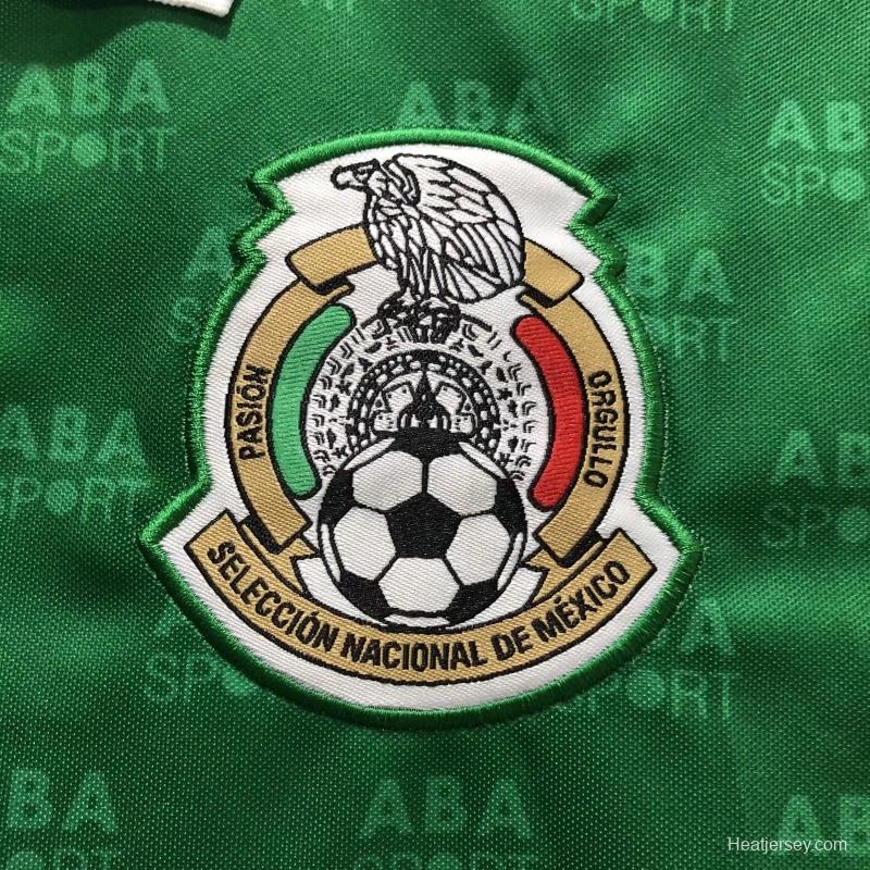 Retro 1995 Mexico Home Soccer Jersey