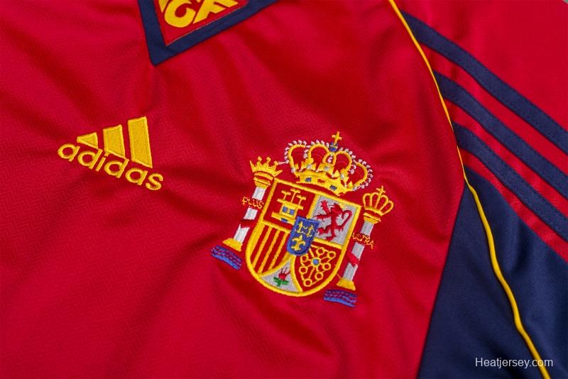 Retro 1998 Spain Home Soccer Jersey