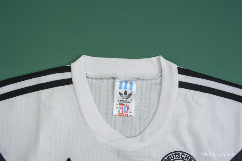 Retro 1990 Germany Home Soccer Jersey