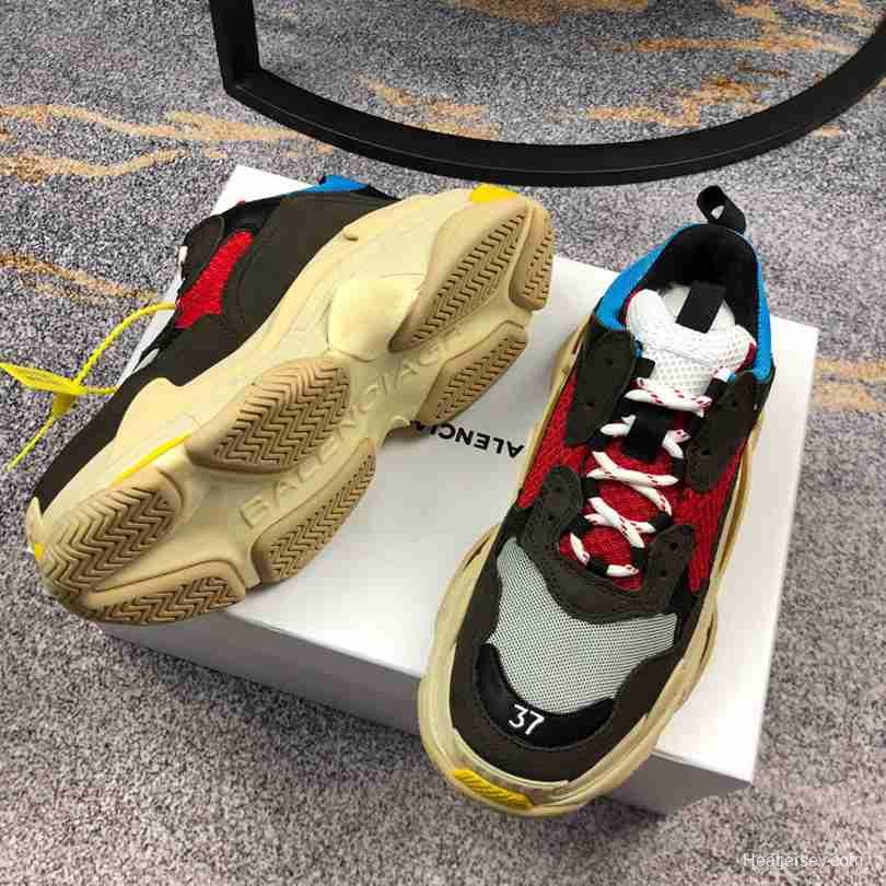 Men/Women Balenciaga Triple S Sneaker Black/Red