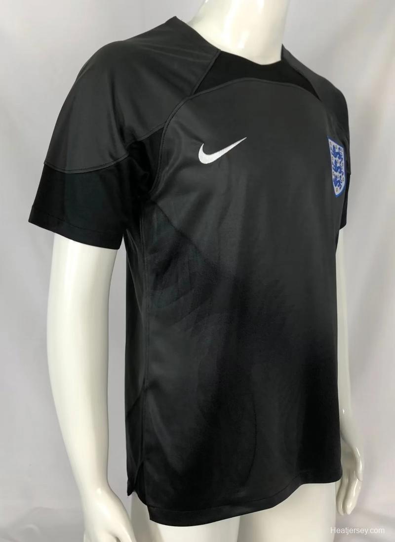 2022 England Black Goalkeeper Jersey