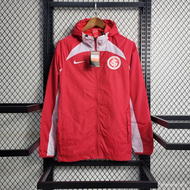 22-23 SC Internacional Red Windbreaker