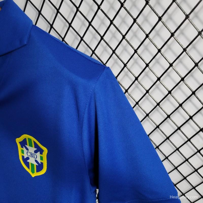 Retro 57-62 Brazil Away Blue Jersey