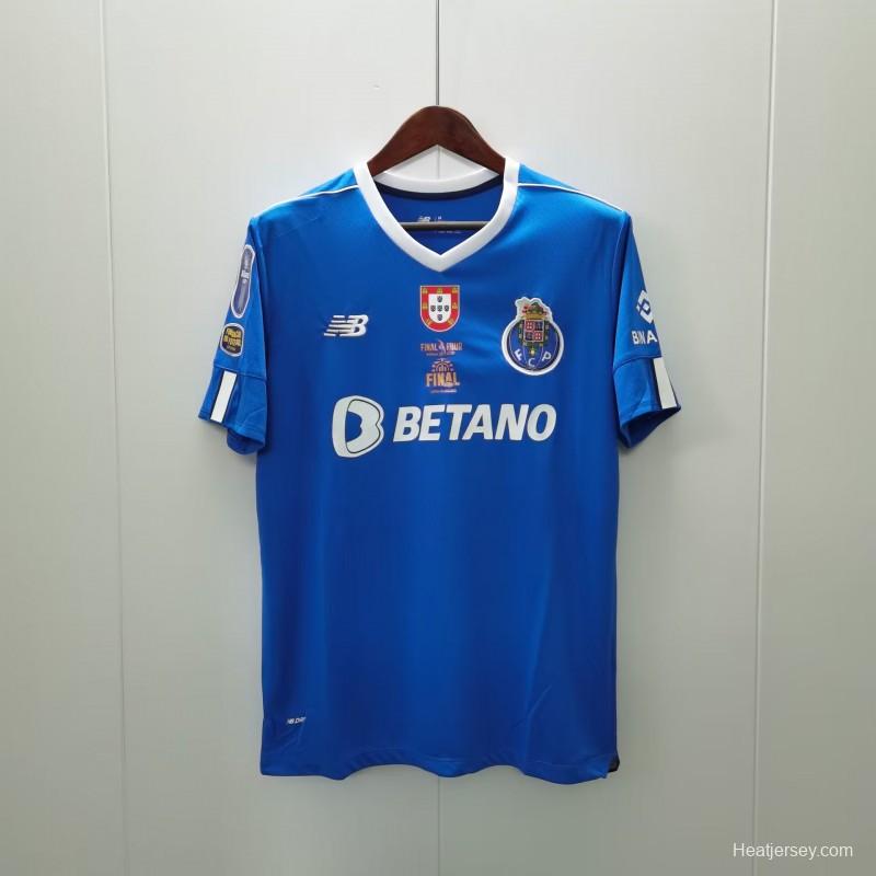 22/23 Porto Home Final Four Allianz Cup Jersey With Full Patch