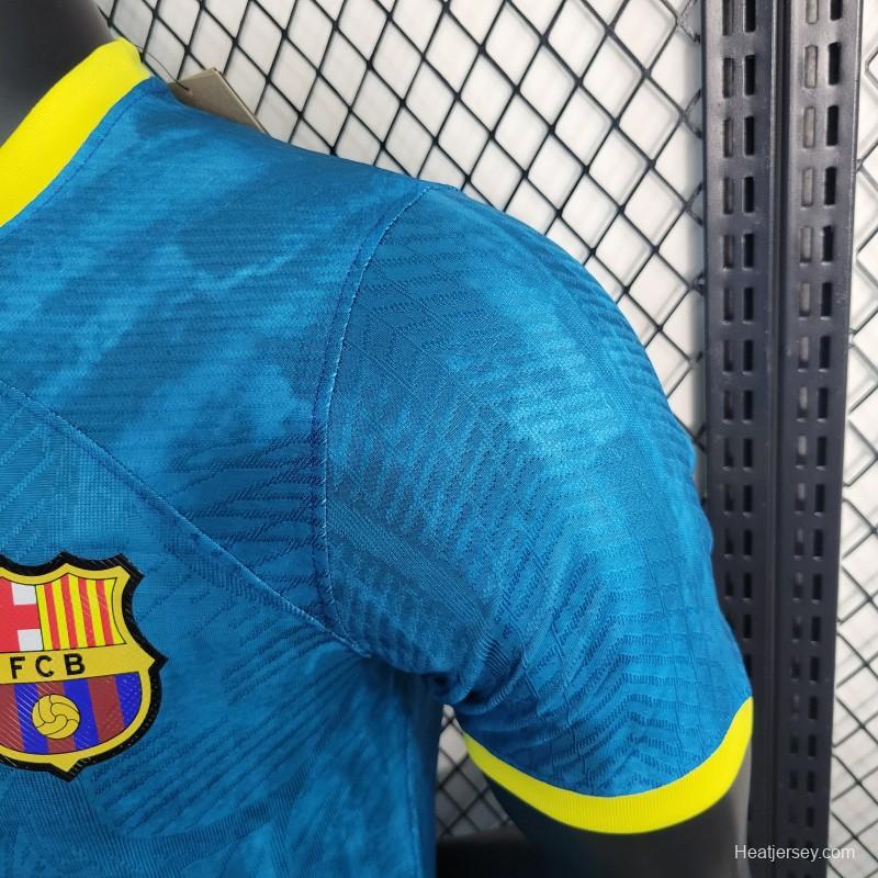 Player Version 23-24 Barcelona Blue Classic Jersey