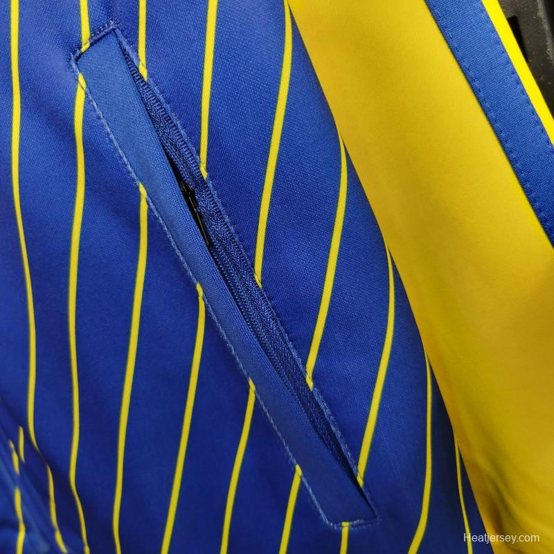 23-24 Al-Nassr FC Blue Full Zipper Jacket