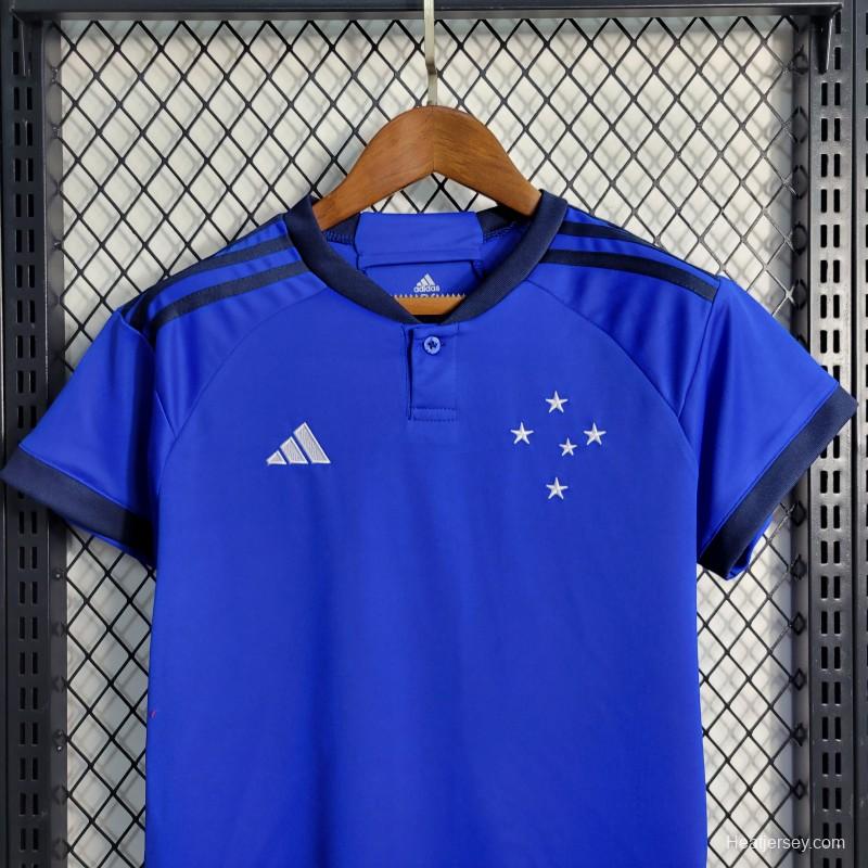 23-24 Kids Cruzeiro Home Jersey Size 16-28