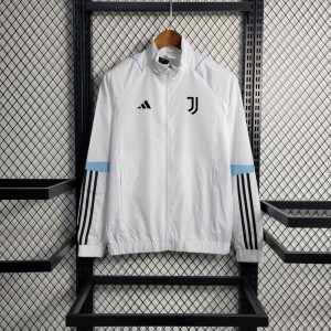 23-24 Juventus White Windbreaker