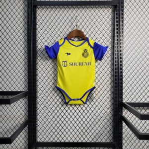 23-24 Baby Al-Nassr FC Victory Home Soccer Jersey Baby 6-18 Month