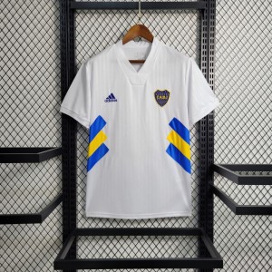 23-24 Boca Juniors White Icon Jersey with Embroidery logo