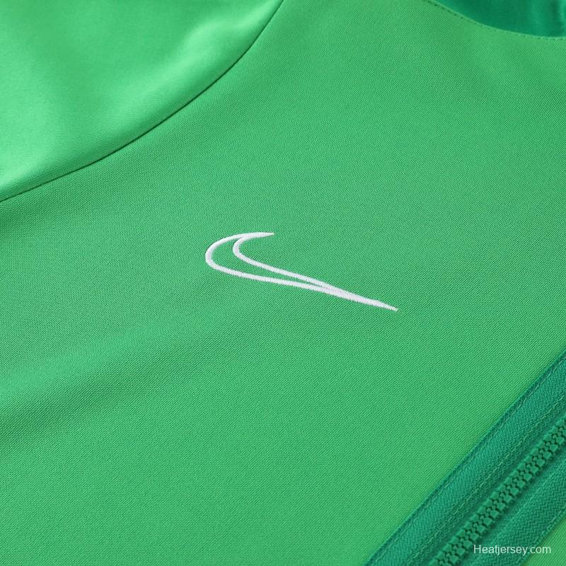 2023 Nike Green Full Zipper Jacket +Pants