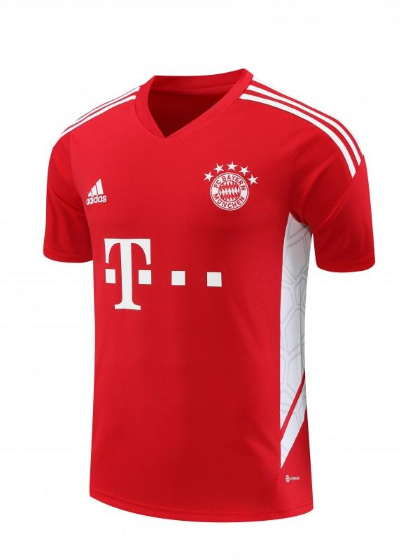 23-24 Bayern Munich Red White Short Sleeve+Shorts