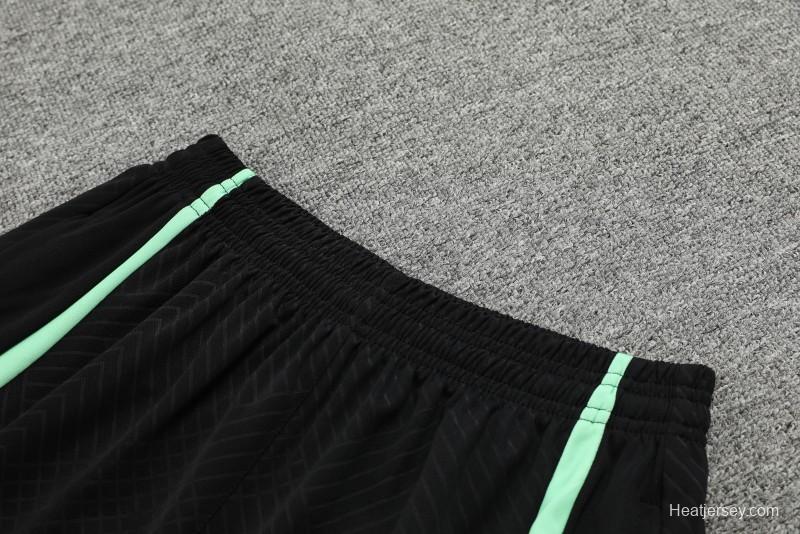 23-24 Liverpool Black Green Short Sleeve+Shorts