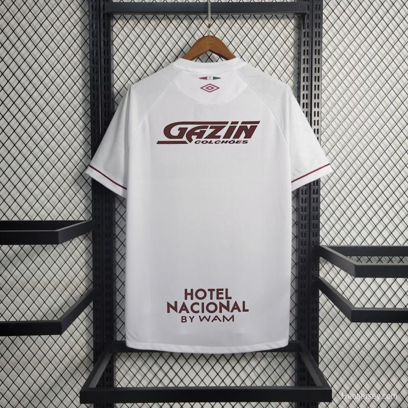 23/24 Fluminense Away White Jersey+All Sponsors