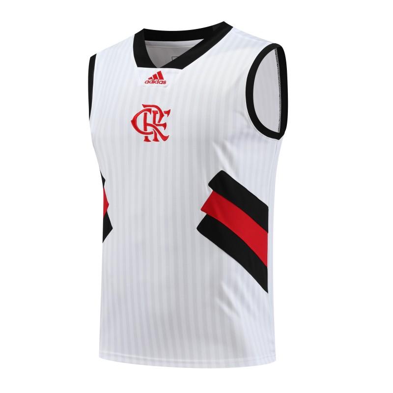 23-24 Flamengo White Remake Icon White Vest Jersey+Shorts