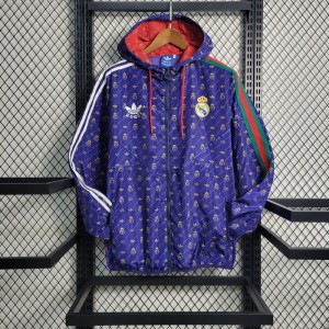 23-24 Real MadridxGUCCI Navy Windbreaker