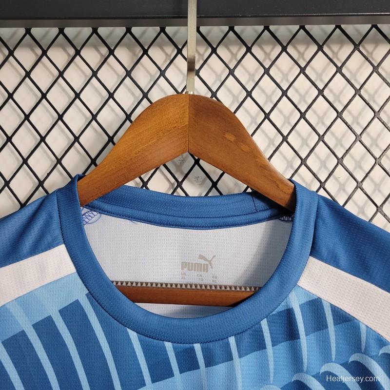 23-24 Manchester City Training Blue Jersey