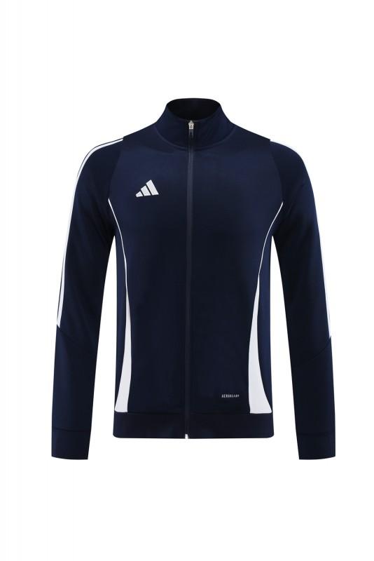 2024 Adidas Navy/White Full Zipper Jacket+Pants