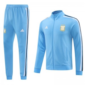 2024 Argentina Blue Full Zipper Jacket +Long Pants