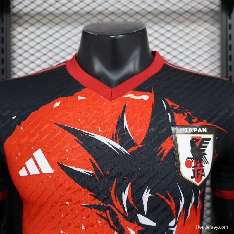 Player Version 2024 Japan Dragon Ball Goku Red/Black Jersey