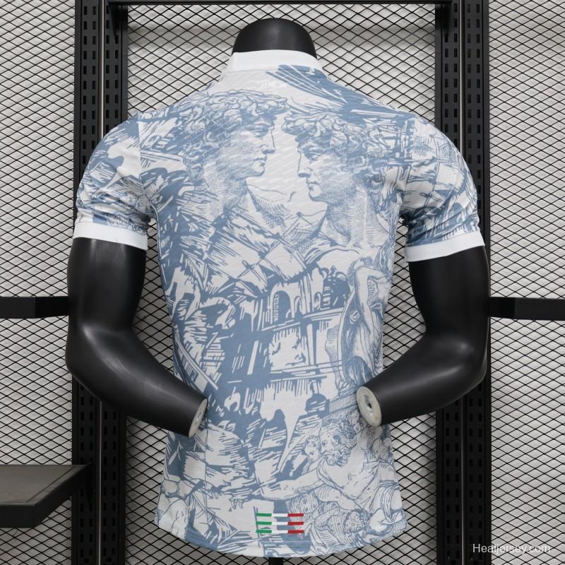 Player Version 2024 Italy Michelangelo White Special Training Jersey