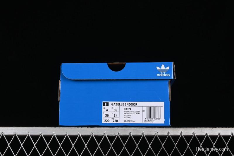 Adidas Originals Gazelle Indoor IH0374 Clover Retro Casual Slip-Resistant Wear-Resistant Low-Top Sneakers - IH0374