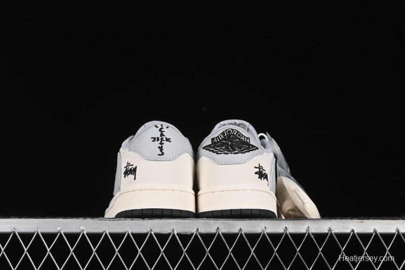 Nike Travis Scott x Fragment Design x Air Jordan 1 Low OG SP AJ1 Retro Sneakers - SJ2068-122