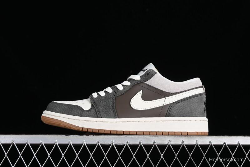 Nike Air Jordan 1 Low "Snkrs Day" Casual Sneakers with Grey Toe Design - FD0399-004
