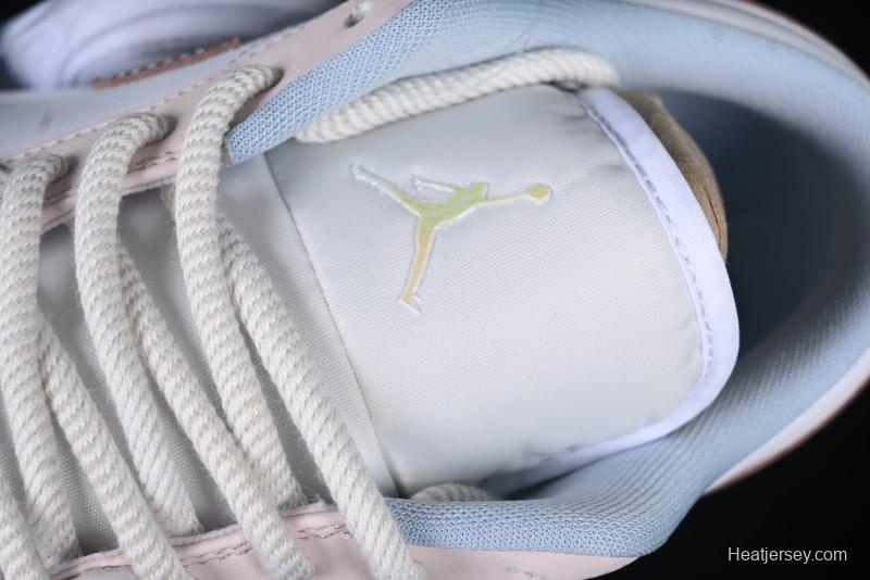 Nike Air Jordan 1 Low AJ1 Carved Pink Low-Top Casual Sneakers - IB8859-101
