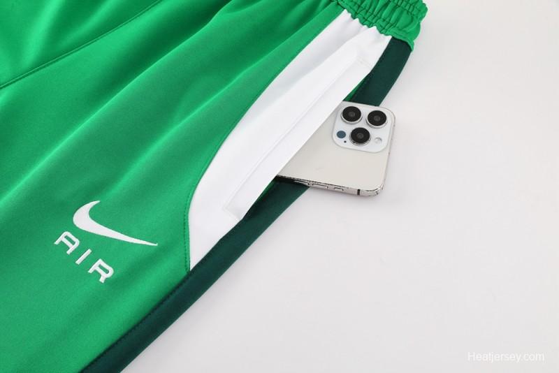 2025 NIKE Green Full Zipper Jacket +Long Pants