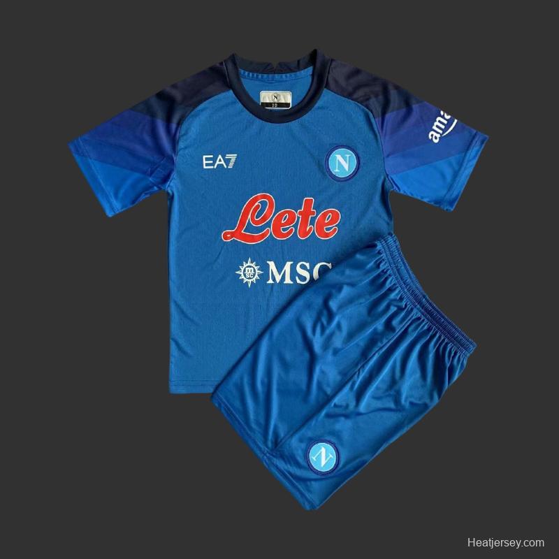 22/23 Kids EA7 Napoli Home