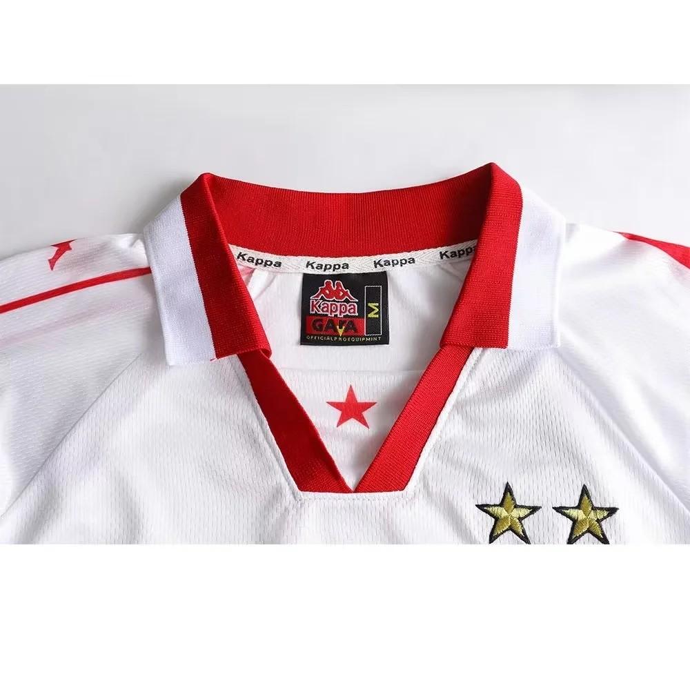 Retro 95/97 Red Star Belgrade Away White Jersey