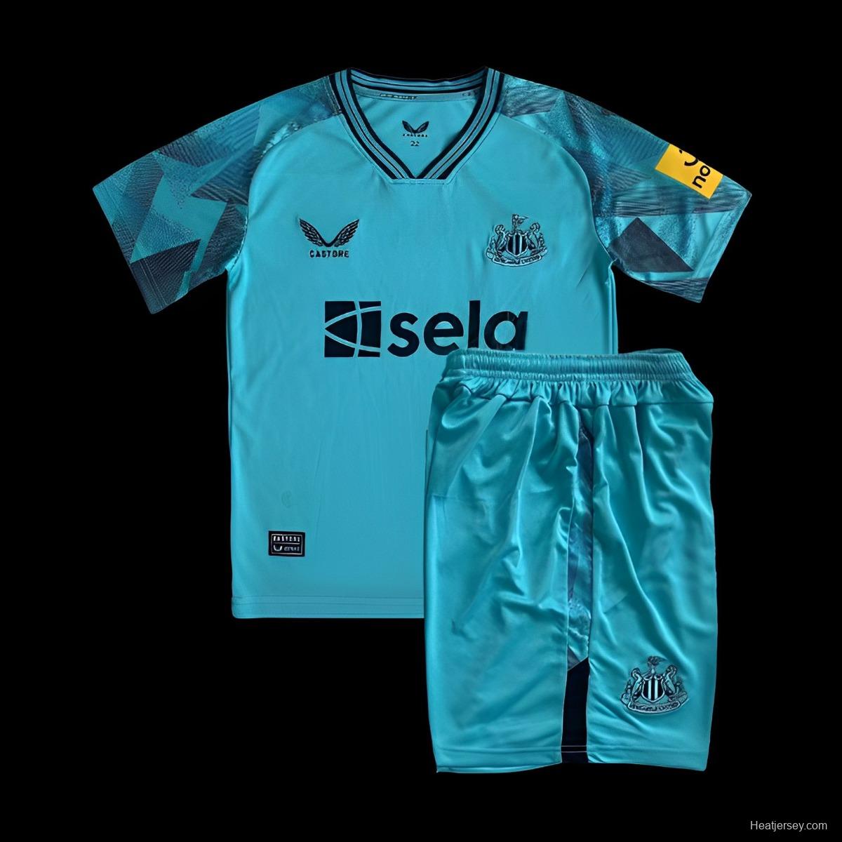 23/24 Kids Newcastle United Blue Goalkeeper Jersey