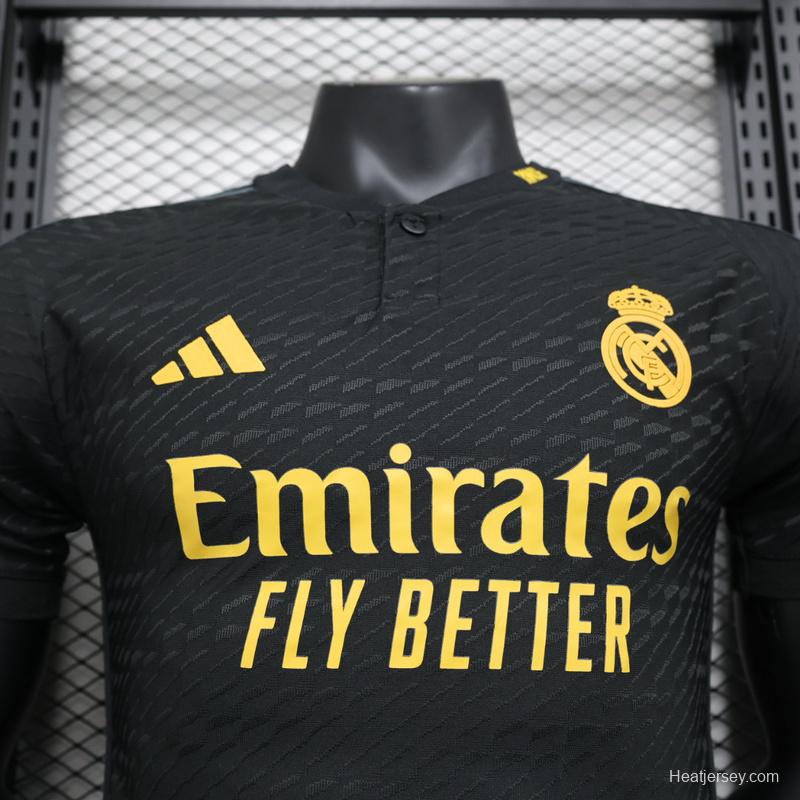 Player Version 23/24 Real Madrid Third Black Jersey