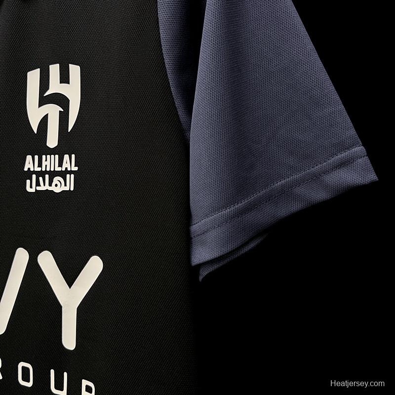 23/24 AI-Hilal Black Polo Jersey