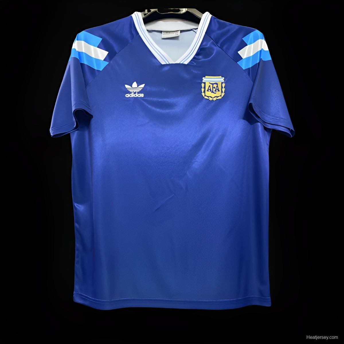 Retro 1991/93 Argentina Away Blue Jersey