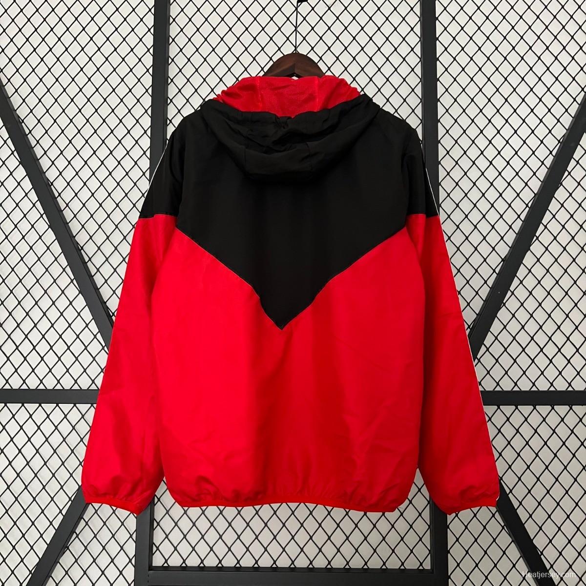 23/24 Manchester United Red/Black Windbreaker