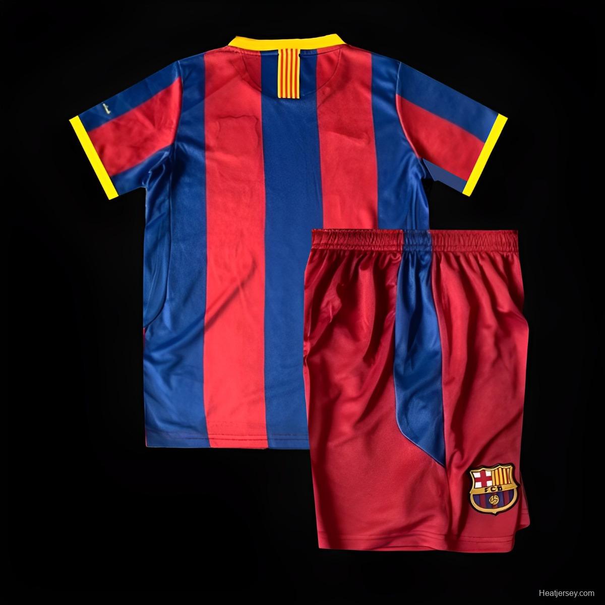 Retro Kids 10/11 Barcelona Home Jersey