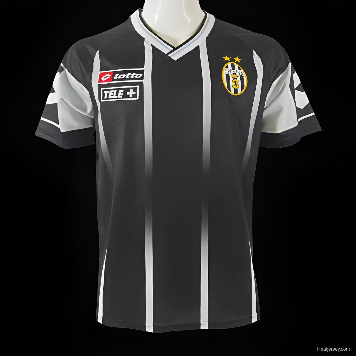 Retro 00/01 Juventus Lotto Black Training Jersey