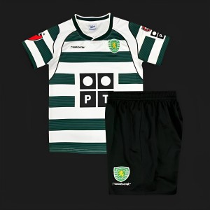 Retro Kids 01/03 Sporting Lisbon Home Jersey